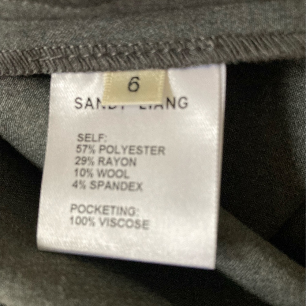 Sandy Liang Melvin Capri Length Trouser Pant in Grey NWT Wool Blend - Picture 5 of 7